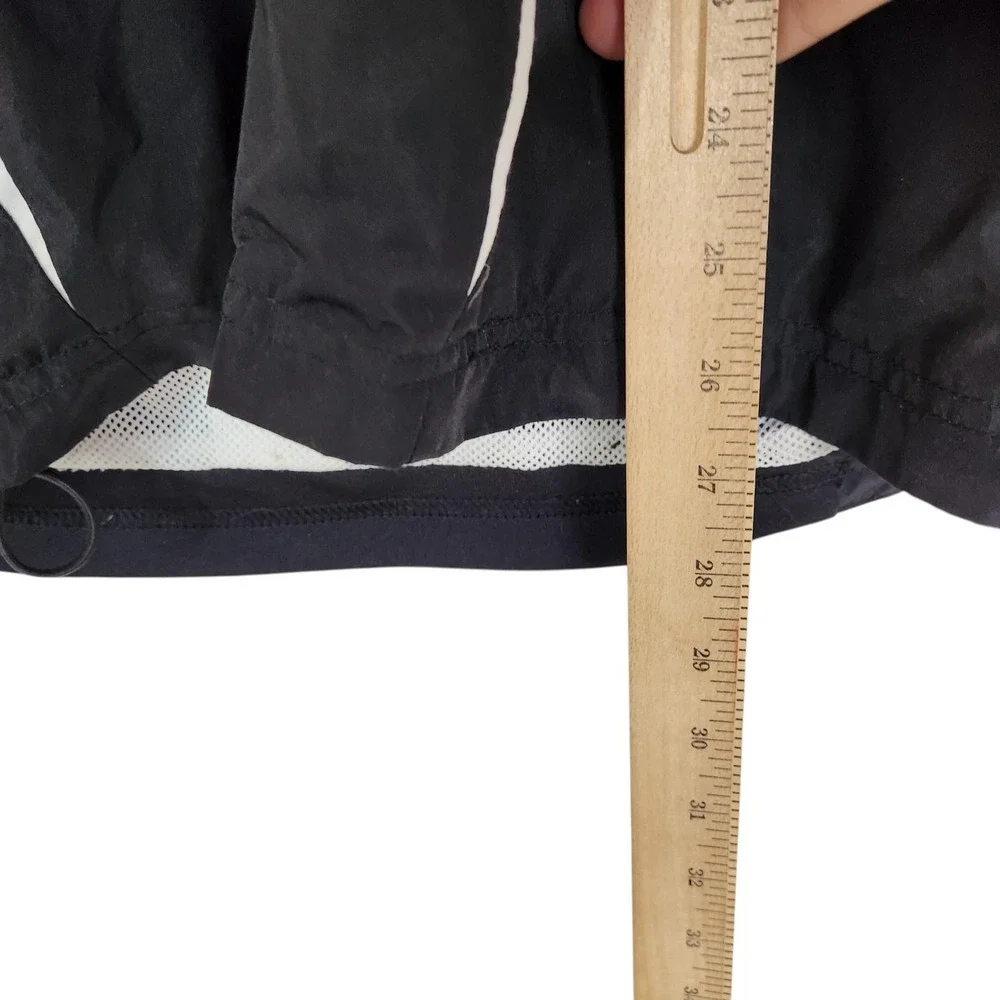 BJORN DAEHLIE Windbreaker Jacket Mens Medium Black White Zip Pockets Light Lined